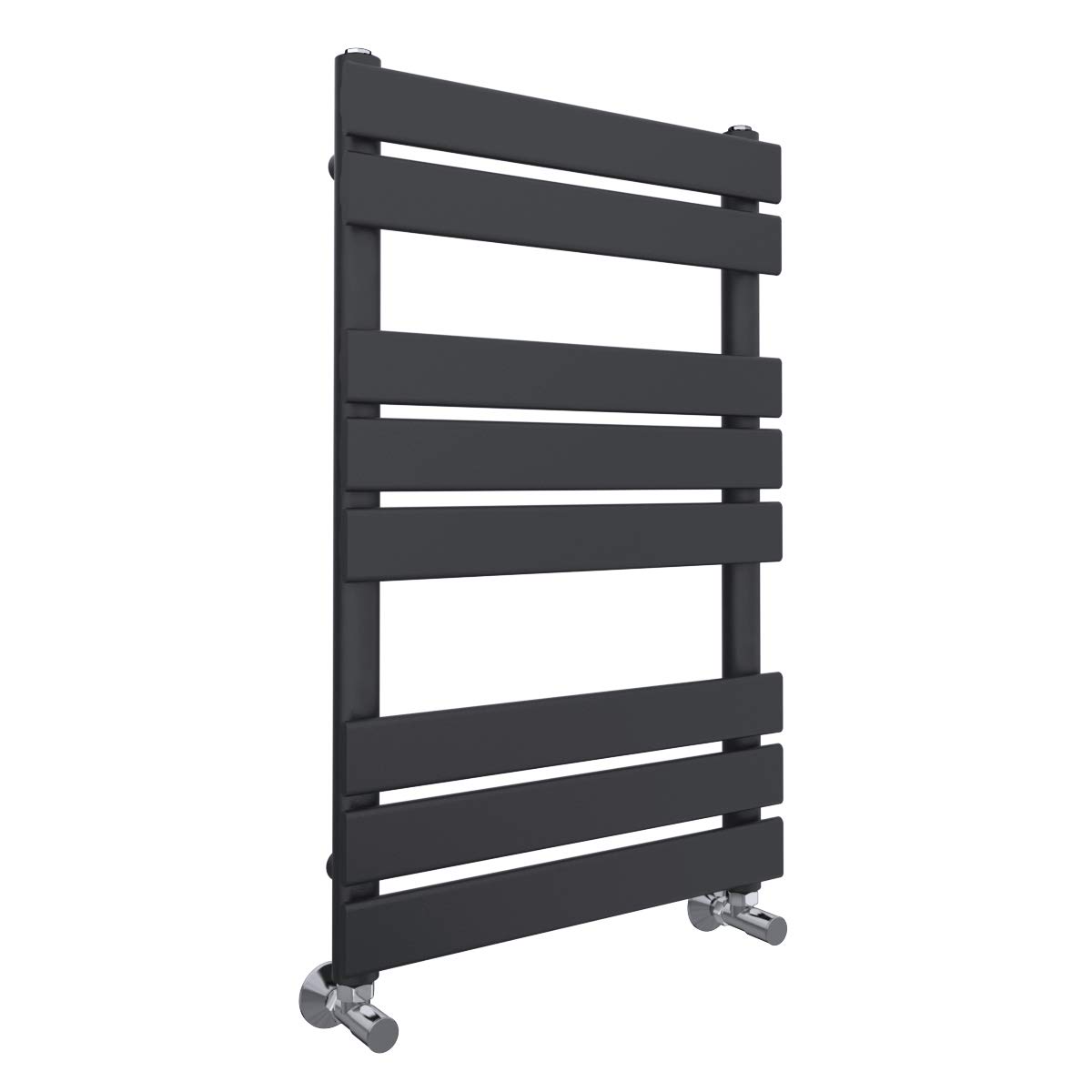 Nrg Anthracite Bathroom Flat Panel Heated Towel Rail Radiator Modern Central Heating Warmer Wall Mounted Ladder Rad 800×450Mm