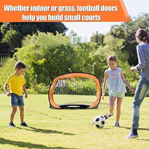 Win Sports 2 In 1 Pop Up Kids Soccer Goal, Foldable Portable Football Goal,Children's Soccer Net-Indoor - Outdoor Sports & Training,Shooting Practice For Backyard Play (44, 32) #TOP4