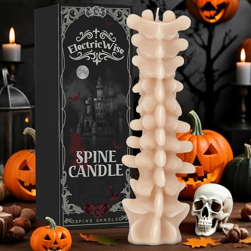 Spine Candle Spooky Gothic Decor Beeswax Scented