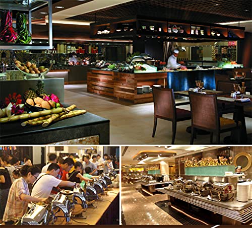 Edelstahl Buffetwärmer Chafing Dish, (9L/13L) Edelstahl Chafer mit Deckel Warmhaltebehälter Essen, Buffet Chafer und… – Bild 8