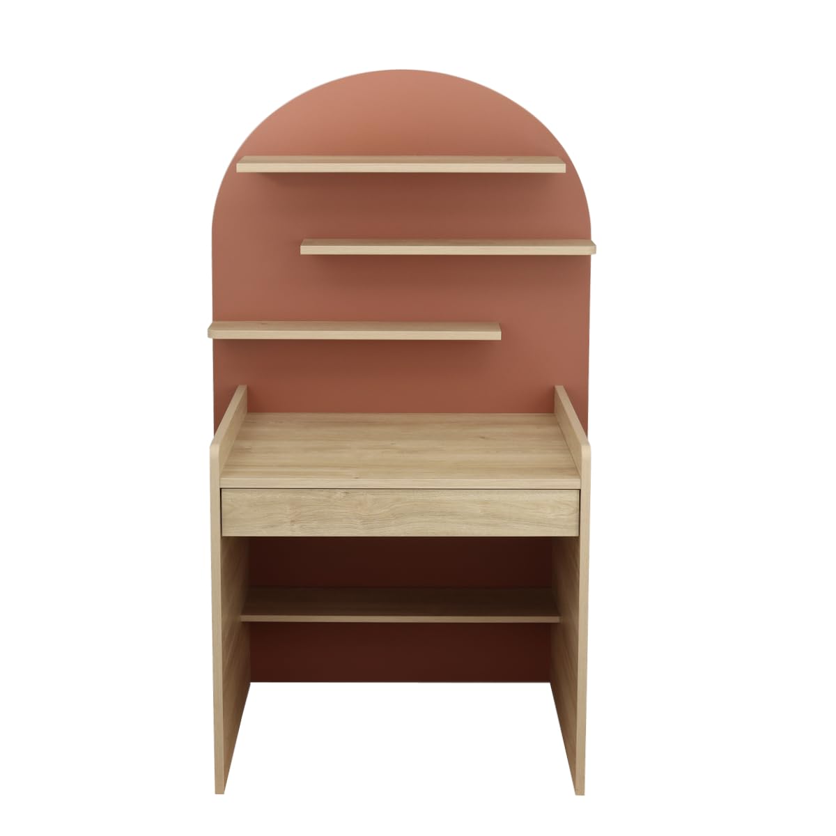 Sauthon Commode à Langer évolutive en Bureau - décor Bois chêne sépia Forme Arche