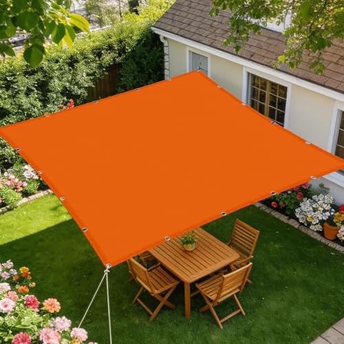 Voile d'ombrage étanche 1x3.6m orange rectangulaire imperméable