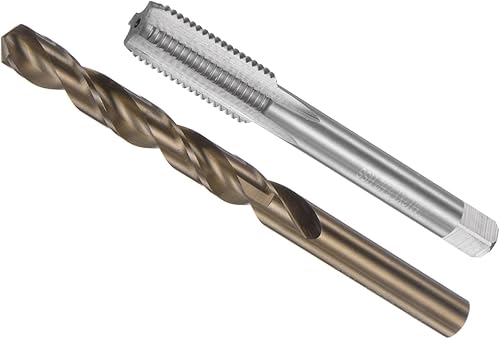 Juego de brocas y brocas, rosca M12 x 1.5 de 0.413 in de diámetro de taladro, kit de herramientas métricas de rosca y broca giratoria,