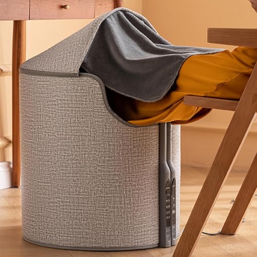 Calentador pequeño para debajo del escritorio con temperatura ajustable y panel 4