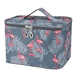 💄[Amplio ámbito de aplicación]: ✈ideal para viajes, viajes de negocios, vacaciones, fitness, camping, hogar y actividades al aire libre; la bolsa de aseo no solo puede almacenar sus cosméticos, sino también joyas, accesorios electrónicos, aceites esenciales, artículos de tocador, y el cuchillo de afeitar, cámara digital, es una bolsa de cosméticos de viaje multifuncional, nuestra funda de cosméticos es un excelente regalo de Navidad para damas y amigos.