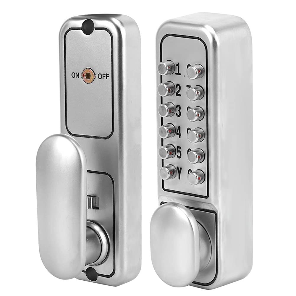 Blocco Password Meccanico, Materiale in Lega di Zinco, Lucchetto a Combinazione 1-11 Cifre, Impermeabile, Non Necessita di Alimentazione a Batteria, Funzionamento Semplice,