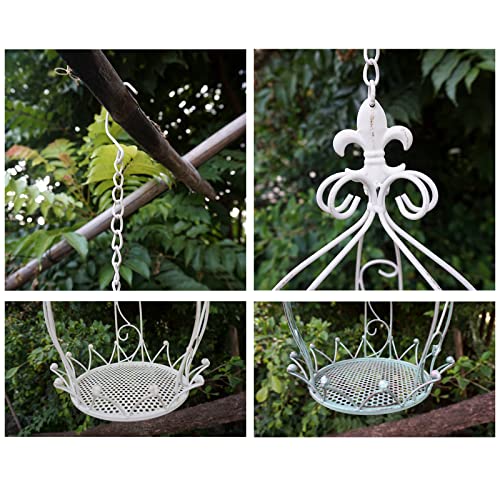 Pot de fleurs suspendu en fil métallique pour décoration intérieure et extérieure, parfait pour le jardin, la terrasse et le balcon