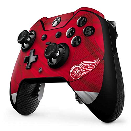 Skinit Decal Gaming Skin Compatible with Xbox One Elite Controller - Officially Licensed NHL Detroit Red Wings Home Jersey Design
