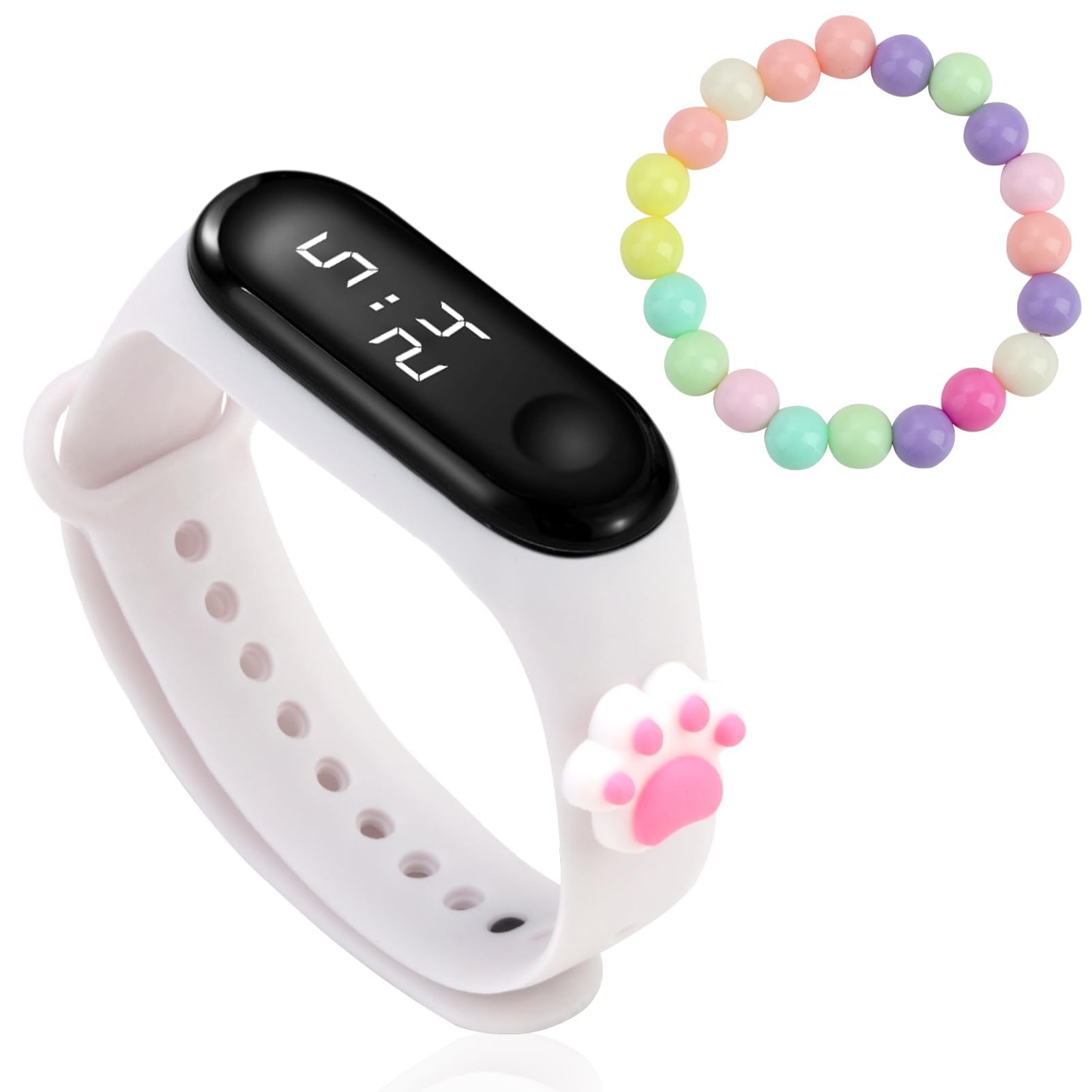 Reloj digital deportivo infantil con correa de silicona impermeable para niños 6-15 años