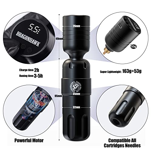 Dragonhawk S8 Tattoo Kit Tattoo Machine Set