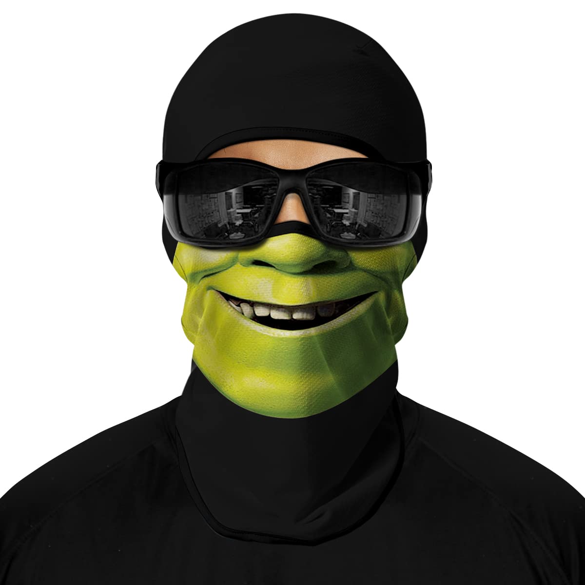 ShopINess Unisexowa na Zimę Kominiarka z Nadrukiem 3D - Shrecky