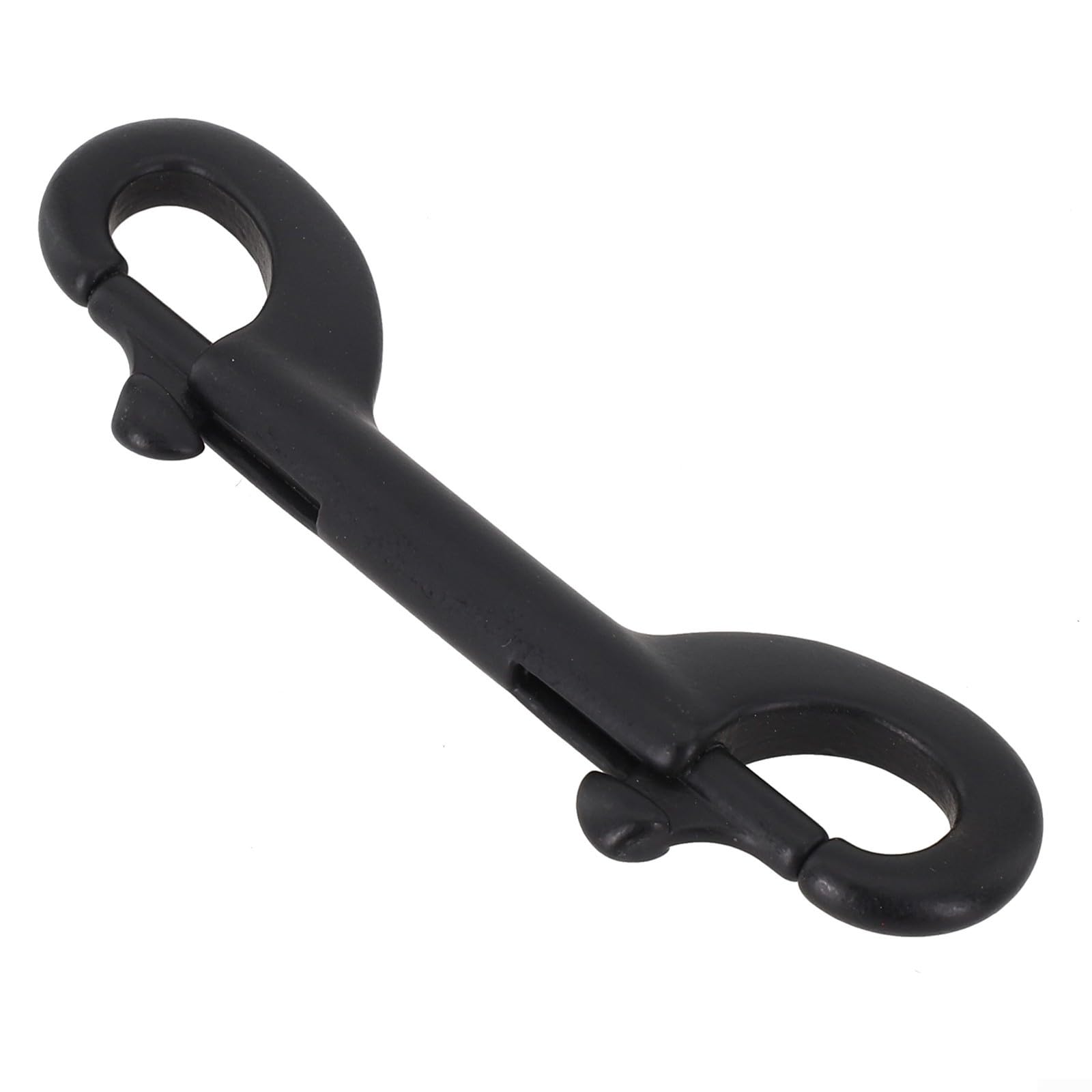 Bolt Snap Double Ended Diving Clip Hook for Scuba BCDs Weight Systems and Dive Accessories 316 Stainless Steel Proof (Black)