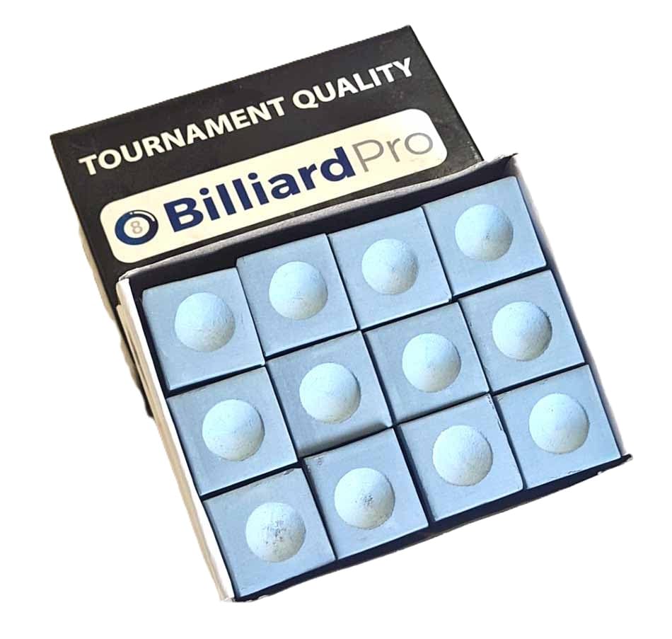 SGL BOX OF 12 PIECES OF GREY BILLIARD PRO CHALK**