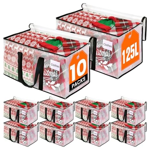 Heavy Duty Clear Moving Bags - 10 Packs