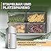 Viwares Vorratsdosen 0,4 L im 12er Set – luftdicht & gefriergeeignet – stapelbare Aufbewahrungsboxen mit Deckel – Frischhaltedosen für Lebensmittel, Snacks, Küche & Vorrat