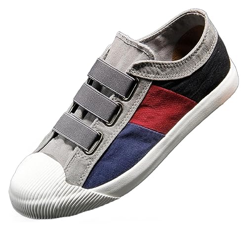 Men's Casual Slip On Loafers Canvas Walking Shoes Low Top Comfortable Breathable Sneakers