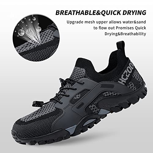 Image of SOBASO Water Shoes Women Men Quick Drying Swim Beach Aqua Shoes for Water Sport Diving Hiking Sailing Travel