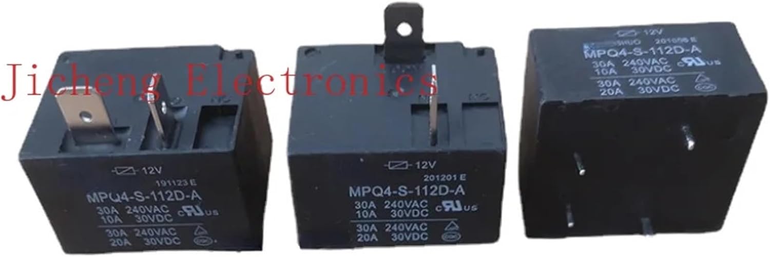 MPQ4-S-112D-A Relay Air Conditioner Water Heater 12VDC 30A 4-pin 2 Plug