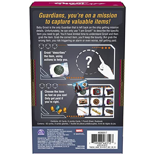 Spin Master Games Marvel Guardians Of The Galaxy, The Groot Escape, Charades-Style Card Games Board Games For Adults And Kids Ages 10 And Up #TOP5