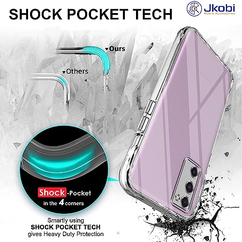 Image of Jkobi Back Cover for Samsung Galaxy S20 FE 4G | S20 FE 5G (Silicone Clear Shockproof Case with Camera Protection | Soft and Flexible | Transparent)