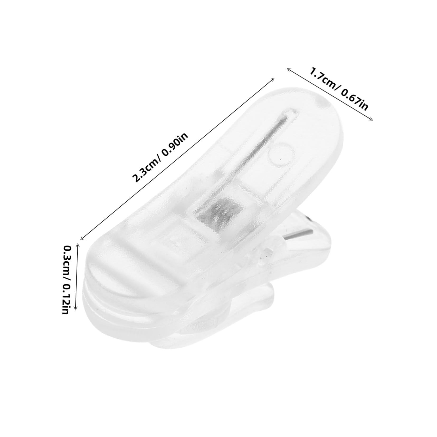 Abaodam 50Pcs Microphone Clip Holder for Shirt Sturdy Lavalier Mic Clip Easy to Use and Secure Attachment Durable Design for Earphone and Microphone Cables