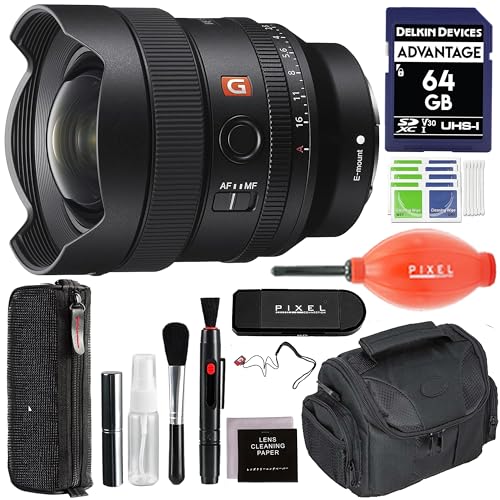 Image of Sony FE 14mm f/1.8 GM Lens (SEL14F18GM) Bundle with Gadget Bag, 64GB SD Card, Capleash + More Accessories | Sony 14mm f/1.8 Full-Frame Lens