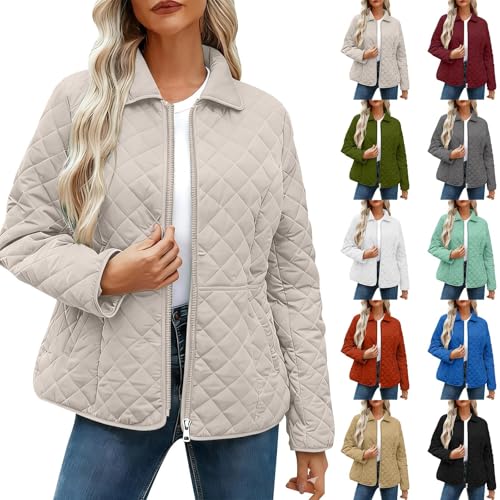 SMIDOW Women'S Winter Quilted Jackets - Lightweight Zip...