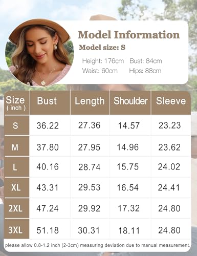 Womens Long Sleeve Tunic Tops Casual V Neck Shirt Fall Loose Sweatshirts 2025 New2