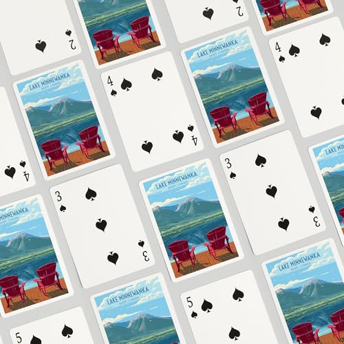 Baraja Poker Lake Minnewanka 52 Cartas para Adultos miniatura 4