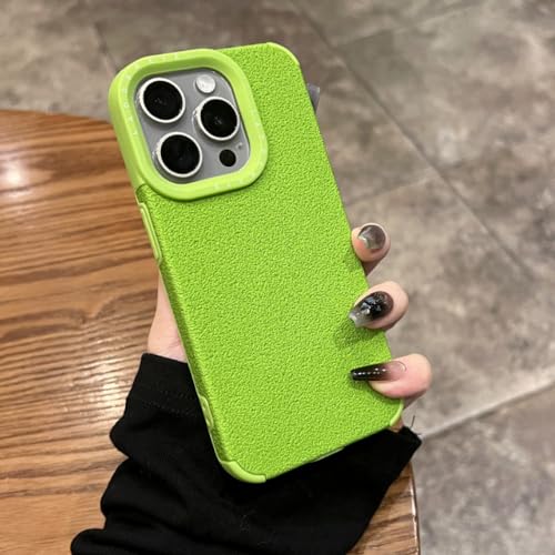 Coque silicone souple iPhone 14 Pro Max vert fluo mat idéale pour le quotidien