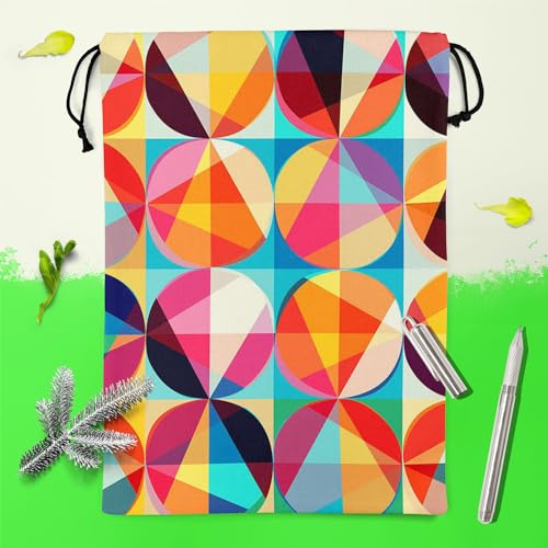 Image of ArtzFolio Geometric Ornament D5 | Reusable Sack Bag | Bag for Gym, Storage, Vegetable & Travel
