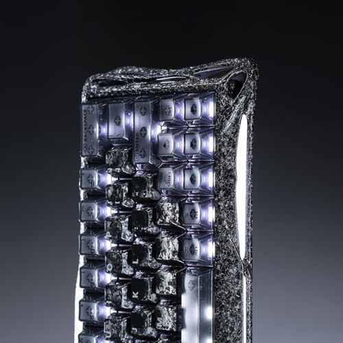 Image of GravaStar Mercury V60 Pro 60% HE Magnetic Gaming Keyboard, True 8kHz Polling Rate, 0.125ms Latency, Dynamic Rapid Trigger, 0.005mm Adjustable Actuation, Full Aluminum Frame (Cyber Frost Black)