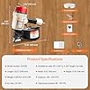 meite CN70B Coil Nail Gun, Professional Industrial Pneumatic Coil Siding Nailer for Pallets, Framing and Wood Case - Air Coil Nailer Compatible with Type Flat Top 45-70 mm Length Coil Nails
