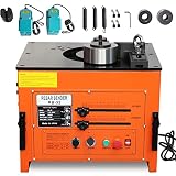3000W Electric Rebar Bender up to 1.3 inch with Our Electric Bender - Achieve 0-180° Angles, Operate with Convenient Foot Pedal Switch, Powerful 3000W Motor
