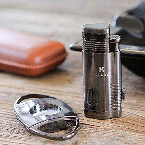 Military Glass Top Humidor Matte Green With Front Digital Hygrometer With Lighter, Cutter And Travel Case #TOP4