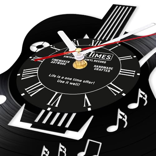 Reloj de Pared Analógico Vinilo Guitarra 12" miniatura 4