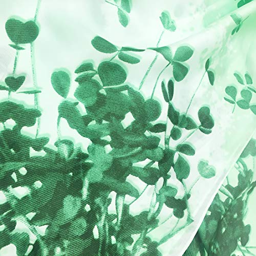 Patrick Francis Shamrock Green/White Spring Fashion Scarf, Irish Outfit Accessory3