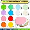 Amazon.com: 600 Pcs 2 Inch Round Cutouts Paper Circles Assorted Color ...