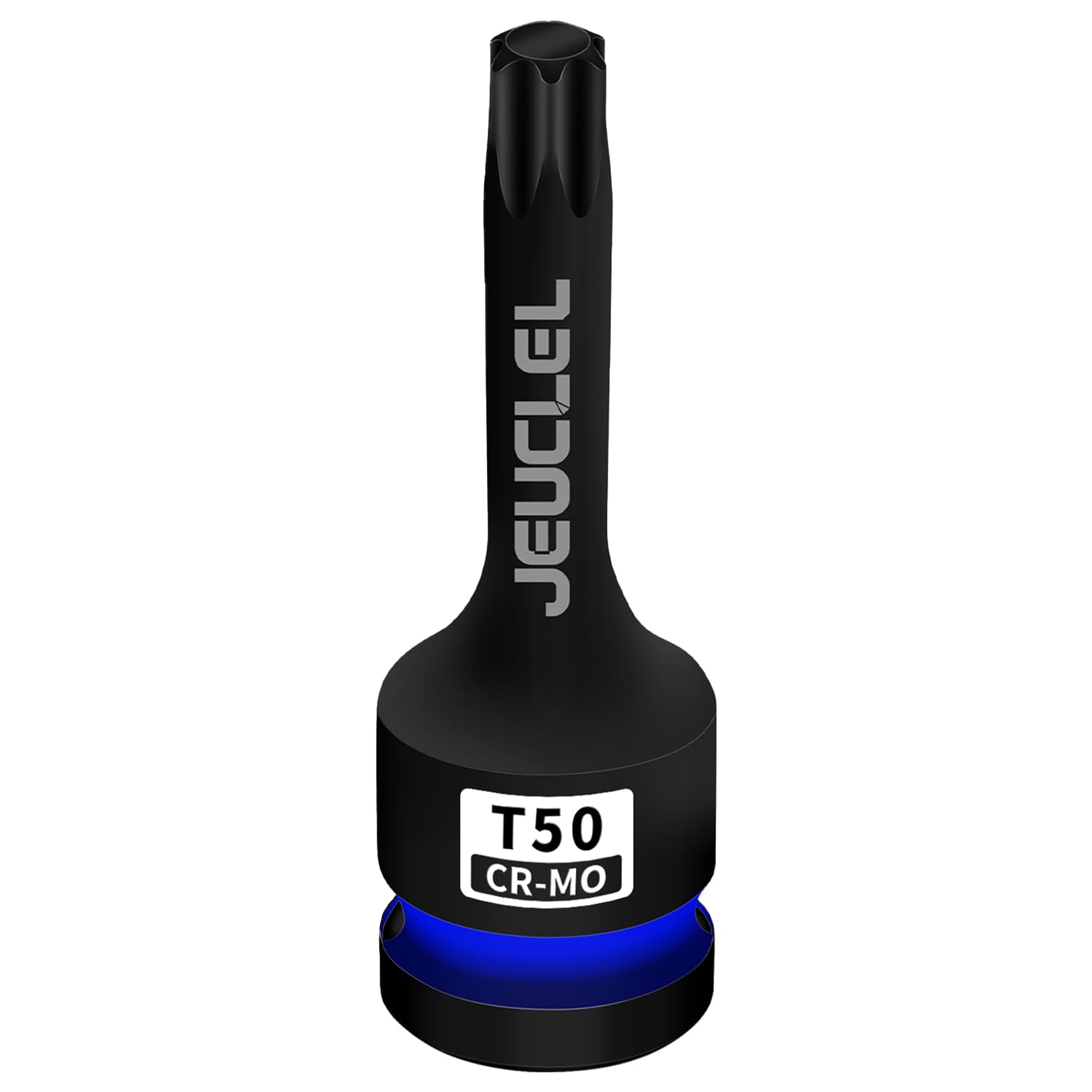 JEUCLEL T50 Torx Star 6 Point Impact Bit Socket, T50 1/2-Inch Square Drive 3-Inch Long Torx Socket, Cr-Mo Steel Lengthen Screwdriver Adapter Tool