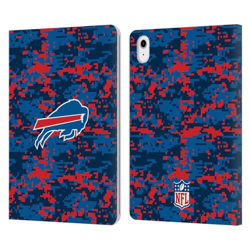Étui portefeuille Buffalo Bills NFL pour iPad Air 11 en cuir avec motif camouflage numérique