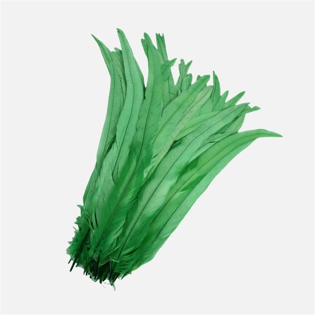 Lot de 100 plumes de coq 25-45 cm pour travaux manuels, couture, vêtements, fête, femme, accessoires de mariage