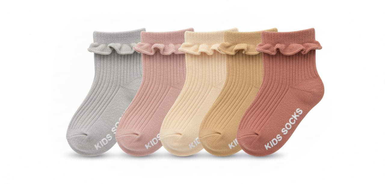 Anti Slip Socks for Kids | Non Skid Toddler Socks for Boys & Girls |Infants & Children Set of 5
