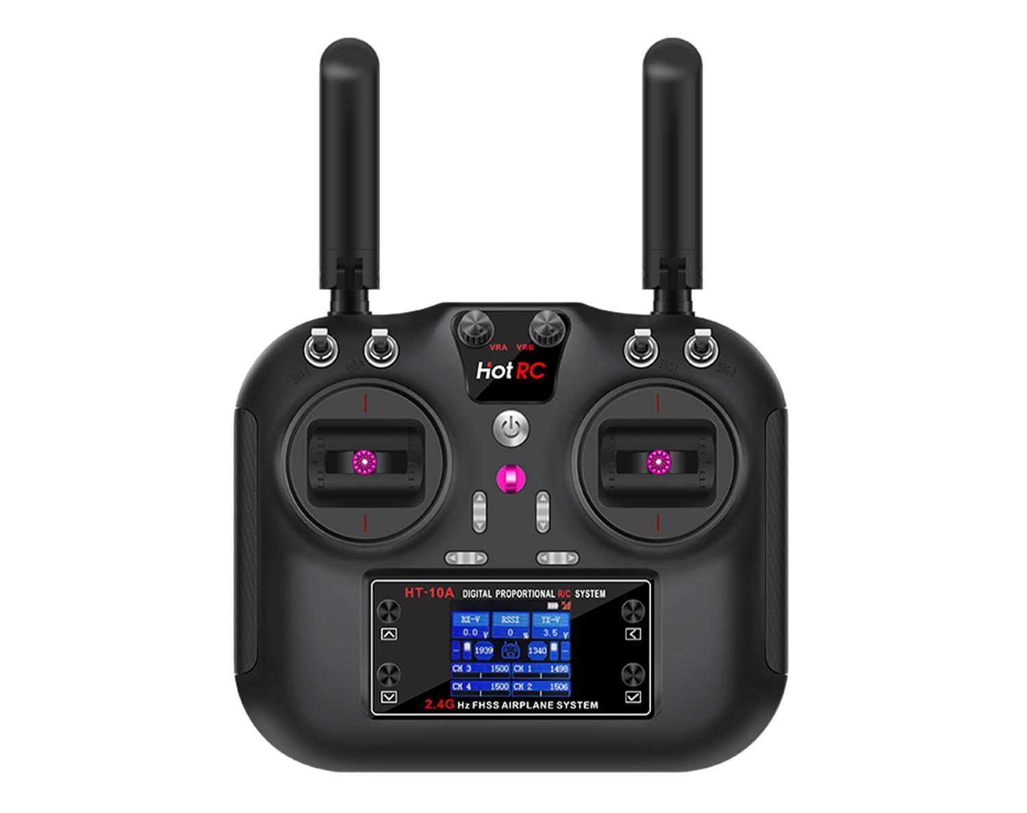 Yahboom 2.4GHz 10CH RC Émetteur et Récepteur FHSS pour FPV Drone, Bateau, Voiture, Hélicoptère, 300-800m