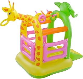 Air Cushion Castle Kids Inflatable Bouncy Castle Bouncer Playhouse Indoor Trampoline Obstacle Slides Oxford Cloth with Blower Inflatable Castle (1 115X114X127Cm) (1 115x114x127cm)