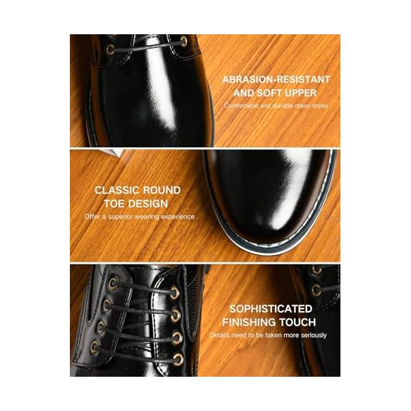 Men's Dress Shoes Comfort Soft Men Oxford Superior Flexural Leather Fashion Dress Sneakers Business Casual Derby Shoe - Image 5