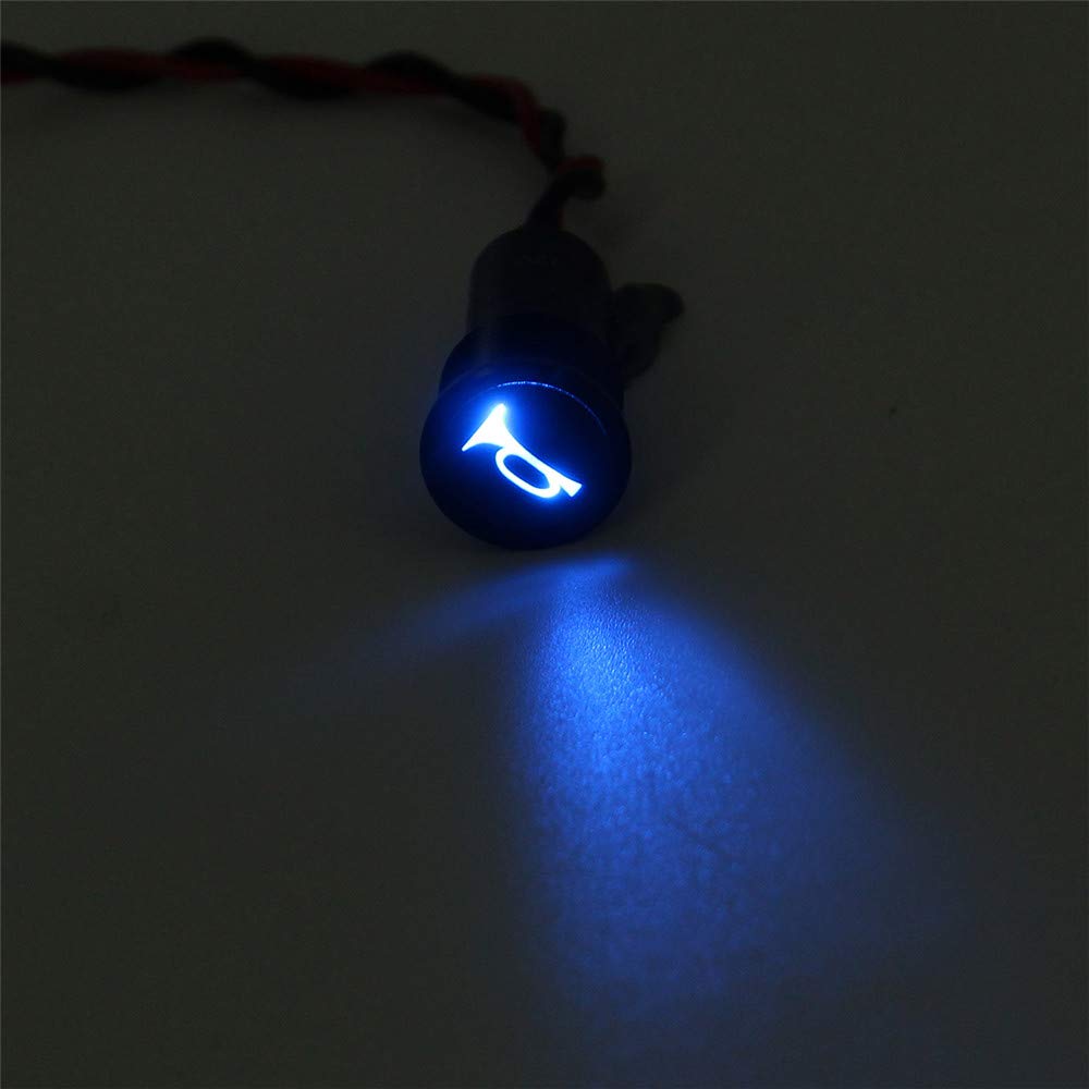 EsportsMJJ 12 8mm LED cruscotto Spia indicatore luminoso con linea e simbolo per la barca auto - #1