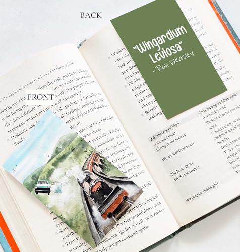 Image of Antara Harry Potter Fan Art Magnetic Bookmarks with Quotes | Digitised Handpaintings | Laminated Matte Finish| Best Gift for Readers for Books and notebooks