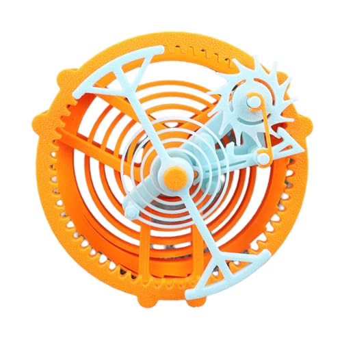 HMWOKPOT Tourbillon Model Mechanical Clockwork Transmission Clock Internal Structure Principle DIY Mechanical Movement Kit