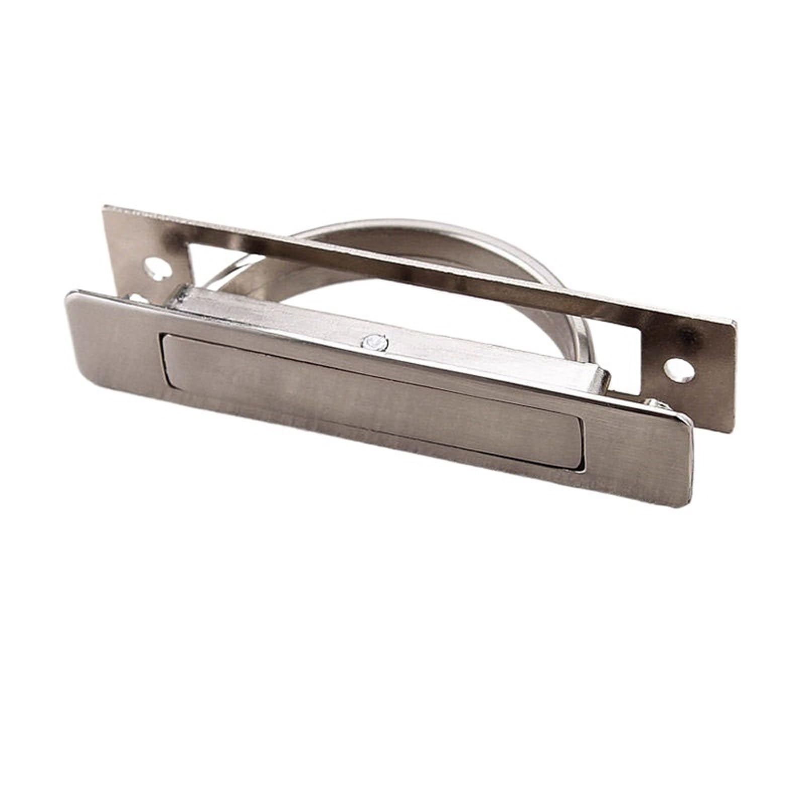 Rgoemhj Stainless Steel Hidden Handles Zinc Alloy Door Embedded Pull Cover Floor Cabinet Handle Dark Recessed Knobs Furniture Hardware For Doors