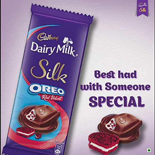 Image of Cadbury Bournville Rich Cocoa Dark Chocolate Bar, 80 gm (Pack of 5) & Cadbury Dairy Milk Silk Oreo Red Velvet, 130g - Pack of 3